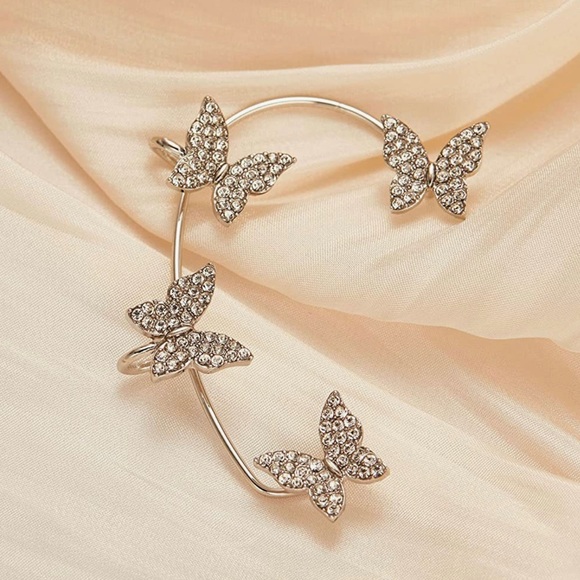 Jewelry - Butterfly Ear Cuff Earring for Women Wrap Crawler Earring No Piercing Butterfly